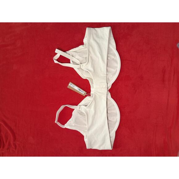 Skims Cotton Jersey T Shirt Bra Color Bone Size 36DDD - Picture 2 of 3